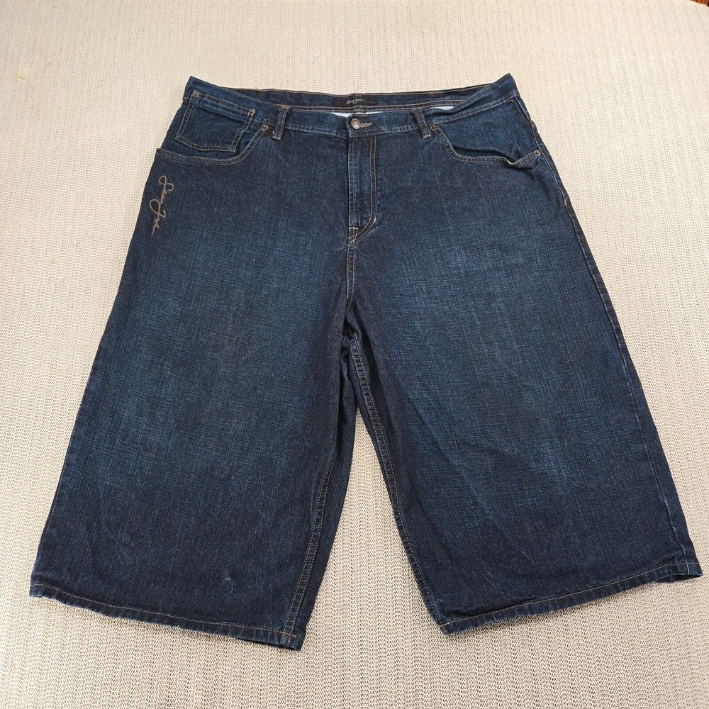Sean John Jorts Shorts Mens 40x16 Blue Denim Baggy Streetwear Hip Hop